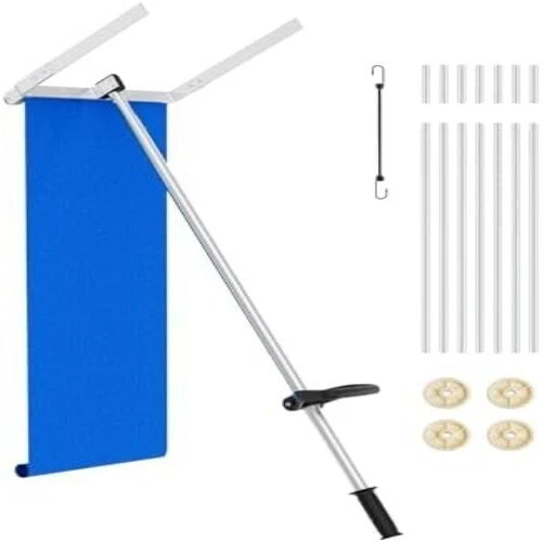 Ancinho de teto removedor de neve 30 pés ancinho de neve destacável cortador de telhado inclinado - Imagem 1 de 4