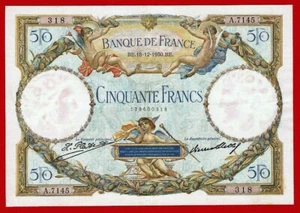 aXF, FRANCE, 50 Francs, 1930, Scarce - Picture 1 of 2