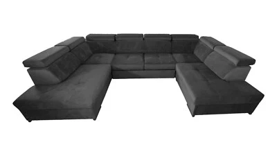 Ecksofa mit Schlaffunktion Fondi IX Wohnlandschaft U-Form XXL Sofa Groß 19 - Bild 1 von 4
