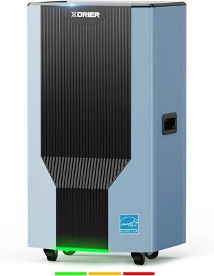 Deshumidificador comercial XDrier 198PPD hogar garaje 2600 pies cuadrados con ruedas universales Foto 1 de 4