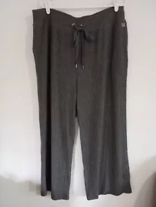 Calvin Klein Women's Gray Ribbed Lounge Pants Size 1X - Picture 1 of 7