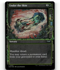 FOIL - MTG Under the Skin (Showcase) #323 - Duskmourn: House of Horror - Picture 1 of 1