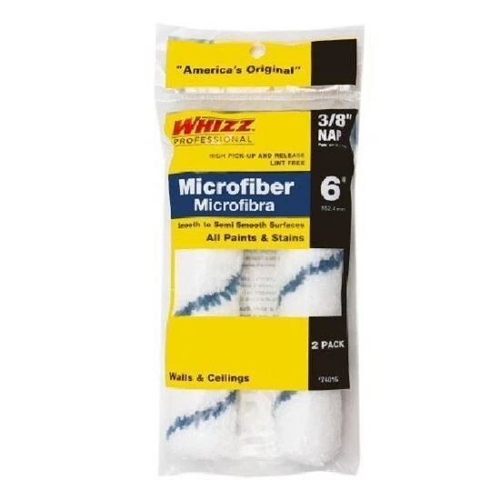 Whizz 74016 6 In. x 3/8 In. Microfiber Roller Cover 2PK - Image 1 of 1