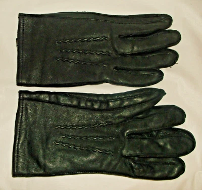 VTG Hawk by Gates Men's Black Genuine Deerskin Thinsulate Lined Gloves L - Image 1 of 3