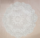 Off White Doily, 26 Inch Crochet Doily, Table Topper, Hand Made
