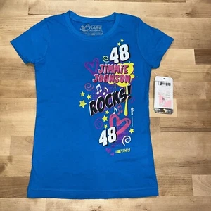 Youth Jimmie Johnson #48 NASCAR Kids Tee Shirt Size Large NWT - Picture 1 of 6