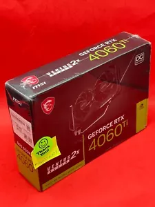MSI Gaming GeForce RTX 4060 Ti Ventus 2X GDRR6 8GB OC Extreme Clock 2580MHz 128 - Picture 1 of 4