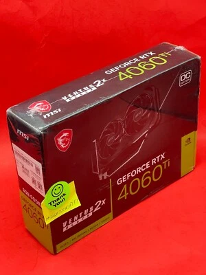 MSI Gaming GeForce RTX 4060 Ti Ventus 2X GDRR6 8GB OC Extreme Clock 2580MHz 128 - Image 1 of 4