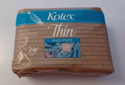 Vintage 24 Count Kotex Thin Maxi Pads - Brand New/Sealed - Image 1 of 4