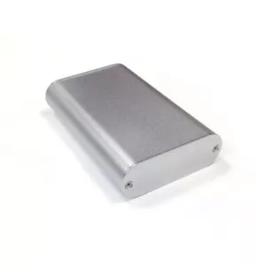 Custodia in alluminio tipo tubo elettrico scatola progetto 24X70X110mm fai da te argento - Foto 1 di 7