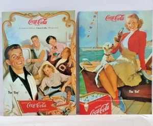 Coca Cola : "The Guy" & "The Gal" Telstra Phonecard pack MATCHING SERIAL NUMBERS - Picture 1 of 6