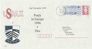 4.11.96 PONTYPRIDD v DAX EUROPEAN CUP RUGBY 1996 COMMEMORATIVE COVER
