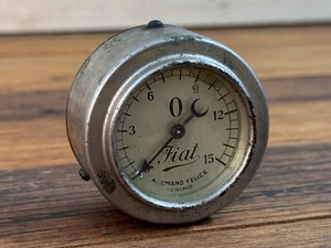 Vintage 1920's FIAT 501 503 Oil Pressure Gauge Allemano Felice Torino Genuine - Picture 1 of 6