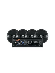 DUAL XDM17SPK4 Car Stereo Bluetooth USB MP3 Siri/Google Assist & 4 speaker 6.5" - Picture 1 of 6