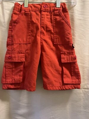 Boys Red Air walk Cargo Shorts Size 5 Adjustable Waist - Image 1 of 2