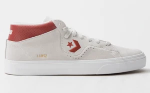 Converse Men's Louie Lopez Pro Mid Pale Putty Dark Cayenne White 171982C US 7.5 - Picture 1 of 7