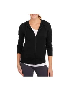 Women's BLACK French Terry  Jacket 2XL 20 XXL  "NEW in PACKAGE" - Picture 1 of 1