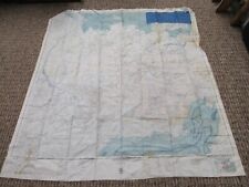 Korean War Usaf silk survival map East Siberian Sea on one side and Verkhoyaansk