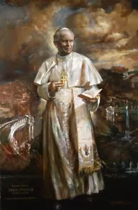 PAPST SAINT PAUL JOHN II erstaunlich 8 x 10" ULTRA PREMIUM Druck KATHOLISCHER VATIKAN #A - Bild 1 von 1