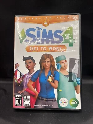 The Sims 4: Get To Work Expansion Pack - (PC DVD-ROM, 2015) *CIB* VGC* FREE SHIP - Image 1 of 4
