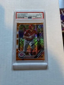 Nick Senzel 2019 Bowman cromado naranja refractor brillante #d 14/25 PSA 10 BCP-43 - Imagen 1 de 2