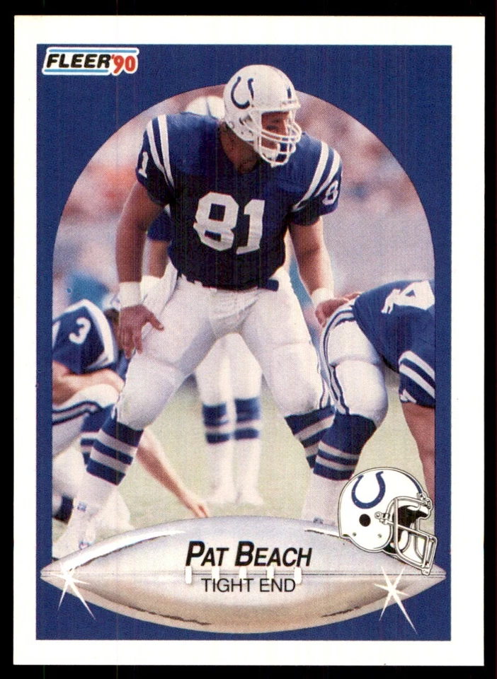 1990 Fleer Pat Beach Indianapolis Colts #227 - Image 1 of 2