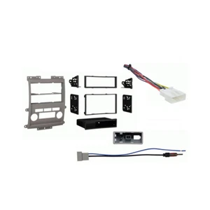 Fits Nissan Frontier 09-12 w/ Gray Dash SDIN/DDIN Harness Radio Install Kit - Picture 1 of 4