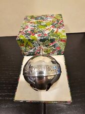Wallace 1981 Sleigh Bell Christmas Ornament Silverplate with box
