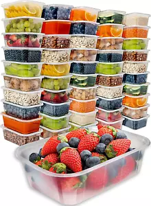 Paquete de 50 25 oz 100 % libre de BPA apto para lavavajillas - contenedores de almacenamiento de alimentos - Imagen 1 de 7