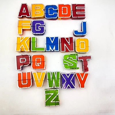 Vintage Alpha Bots Alphabet Transformers Letter Robots LOT OF  23 - Image 1 of 4