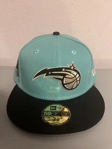 New Era 59FIFTY NBA Orlando Magic Mint Green Black Fitted Hat Cap Size 7 5/8 - Picture 1 of 5