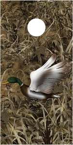 Shadow Grass Camouflage mallard Duck hunting cornhole game board wraps - Picture 1 of 2