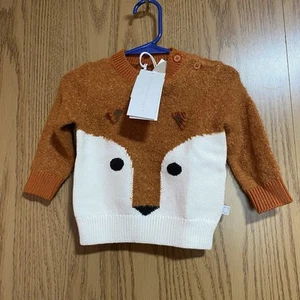 NWT Stella McCartney Kid’s Baby 6 Months Fox Sweater Shirt - Picture 1 of 6