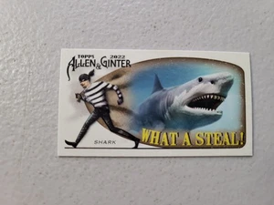 Mini tarjeta Topps Allen & Ginter 2022 #WAS-7 SHARK What A Steal casi nueva envío gratuito - Imagen 1 de 2