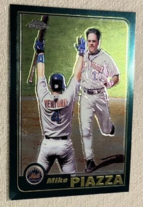 2001 Topps Chrome #381 - Mike Piazza (HOF), NEW YORK METS - GRADABLE CARD! - Bild 1 von 4