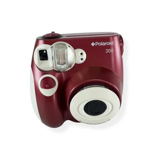 Polaroid 300 fotocamera istantanea rossa bianca mini pellicola flash istantaneo retrò scatto fotografico - Foto 1 di 6