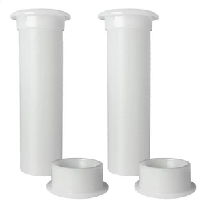 Tubo de drenaje a través del casco del pozo a motor para barco de 3/4", nailon blanco, paquete de 2 - FO2865-M2 - Imagen 1 de 7