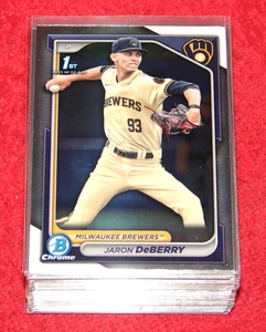 JARON DEBERRY BREWERS 2024 BOWMAN CHROME DRAFT RC #BDC6 LOT OF 48 (18-1) - Bild 1 von 1