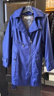 Gabardina corta azul mediana Marc New York para mujer Foto 1 de 4