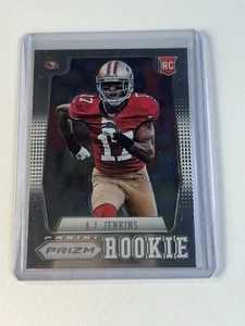 2012 Panini Prizm NFL Football Rookie RC Card # 201 A.J. Jenkins 49ers - Picture 1 of 2