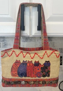 Borsa per gatti in cotone Laurel Burch Sun N' Sand Spirit gatti - Foto 1 di 7