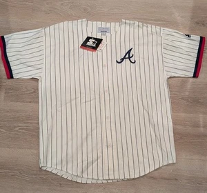 Camiseta de béisbol vintage rara de los Atlanta Braves Starter talla XL NUEVA CON ETIQUETAS NUEVA EN STOCK - Imagen 1 de 12