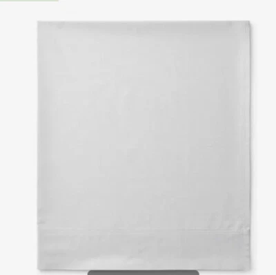 Legends Hotel Pearl Gray Supima Cotton Percale Queen Flat Sheet  New - Image 1 of 2