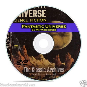 Fantastic Universe, 53 Vintage Pulp Magazine, Golden Age Science Fiction DVD C52 - Bild 1 von 6
