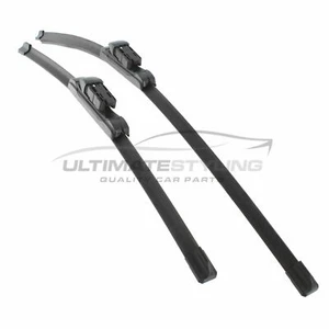 Front Windscreen Wiper Blades Pair Set Jaguar XE X760 Saloon 2015-> Exact Fit - Picture 1 of 3
