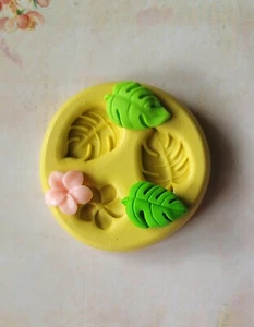 Blatt Silikonform für Fondant Ton Harz Wachs Flexible Form Monstera Blatt - Bild 1 von 4