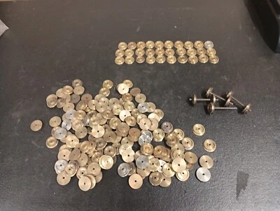Lot of 100+ Metal Brass Steel Freight Car Wheels Model Railroad (H) - Image 1 of 4