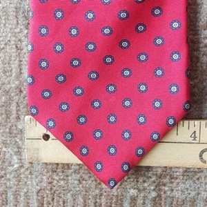 Stafford Classic 100% Silk Necktie Men's Tie Red Patterned - Picture 1 of 5
