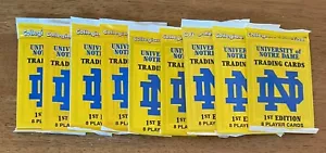 Collegiate Collection University of NOTRE DAME 1st Edition 8 Card Pk. 9 CT. LOT - Picture 1 of 1
