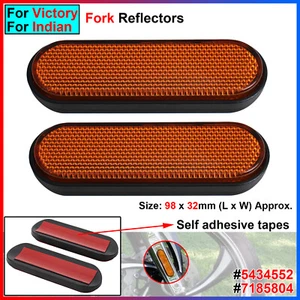 1 par de reflectores de patas de horquillas delanteras para patas inferiores - para Victory, para Indian - Imagen 1 de 13